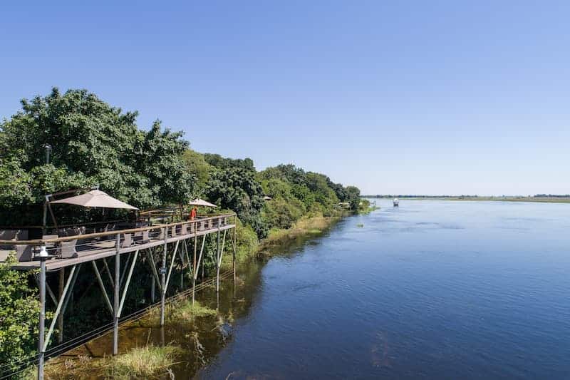 Chobe Game Lodge deck