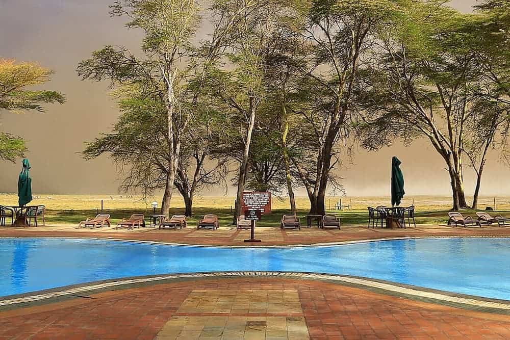 Pool and view at Oltukai Lodge